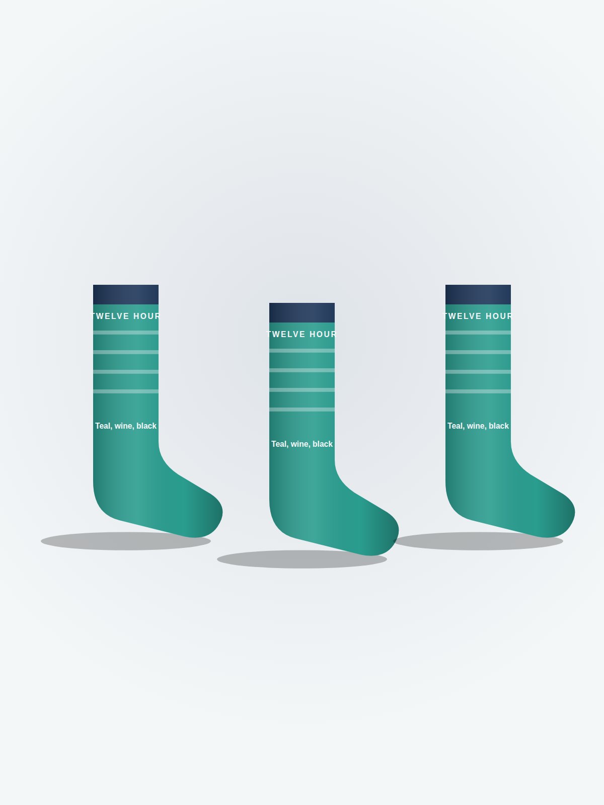 Twelve Hour compression socks: 3 pairs 3